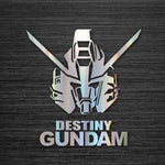 Gundam car two-dimensional laser stickers