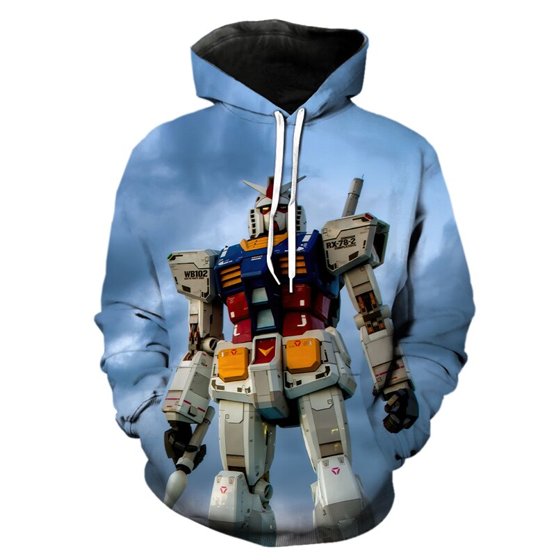 Gundam 3D Printed Hoodie