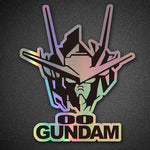 Gundam car two-dimensional laser stickers