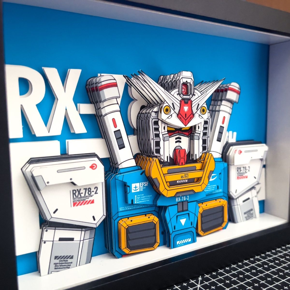 Gundam RX-78-2 RX-0 UC Mech Warrior 3D Paper Art Handmade