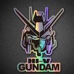 Gundam car two-dimensional laser stickers