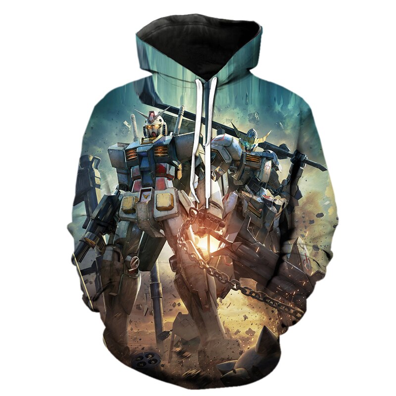 Gundam 3D Printed Hoodie