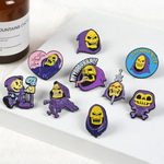 Skeletor Purple Enamel Pin