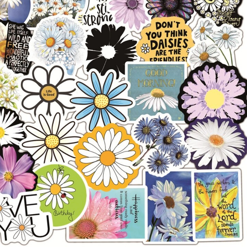 Daisy Flowers Stickers