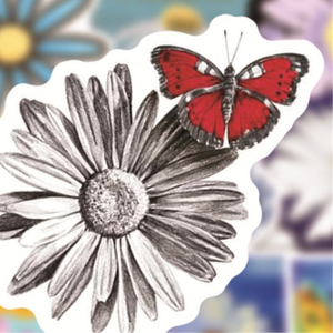 Daisy Flowers Stickers