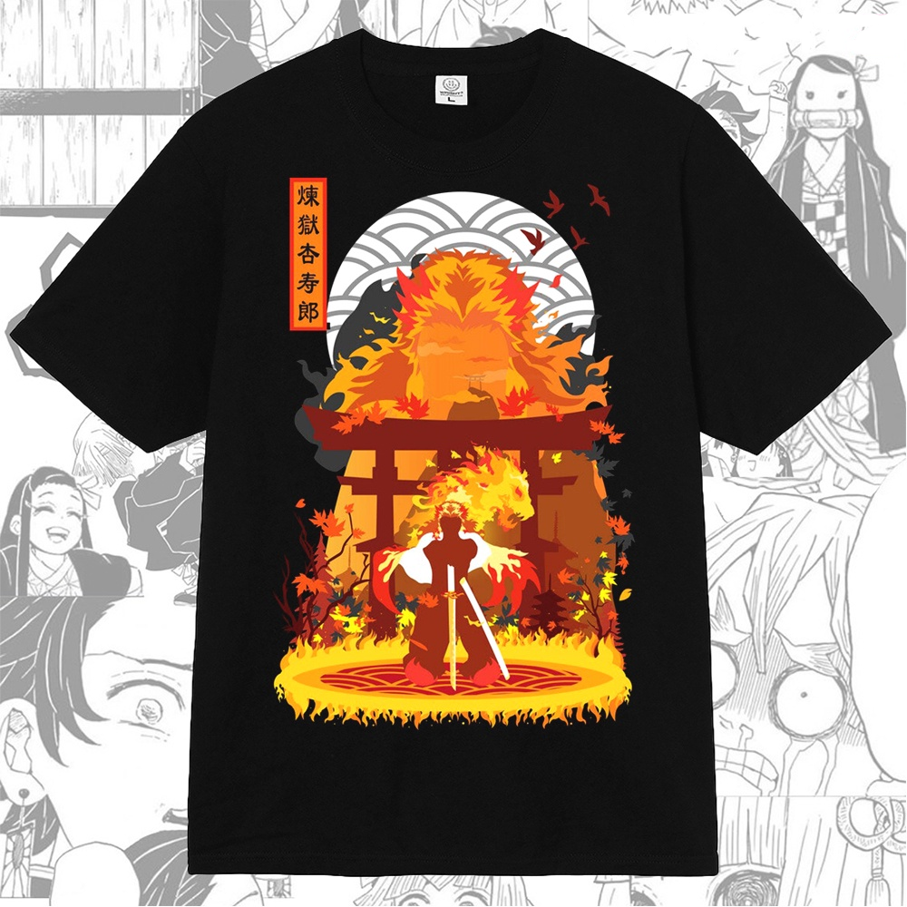 Rengoku Hashira Anime Manga Demon Slayer T-shirt