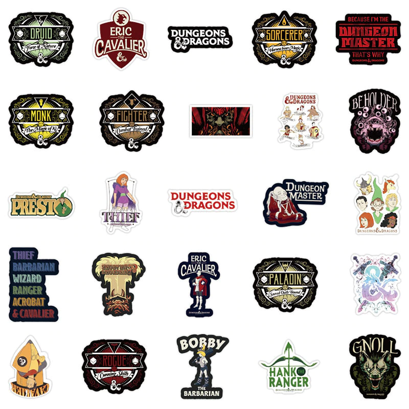 Dungeons Dragons Stickers