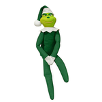 Green Christmas Elf Doll