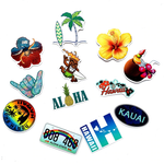 Hawaii Summer Beach Stickers