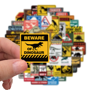 Jurassic Caution Stickers