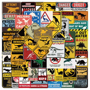 Jurassic Caution Stickers