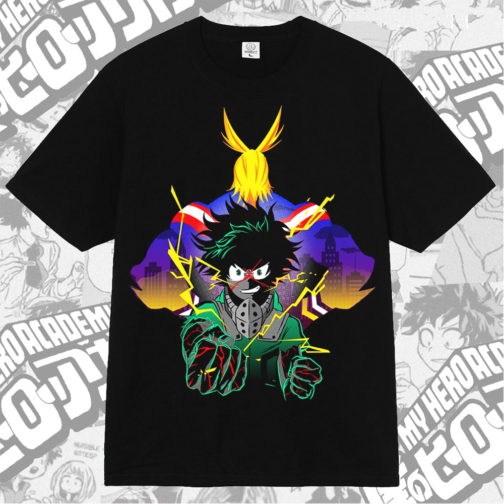 All Might Toshinori Yagi & Deku Izuku Midoriya My Hero Academia Anime Manga T-shirt