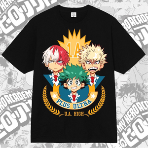 Midoriya Bakugo Todoroki My Hero Academia Anime Manga T-shirt