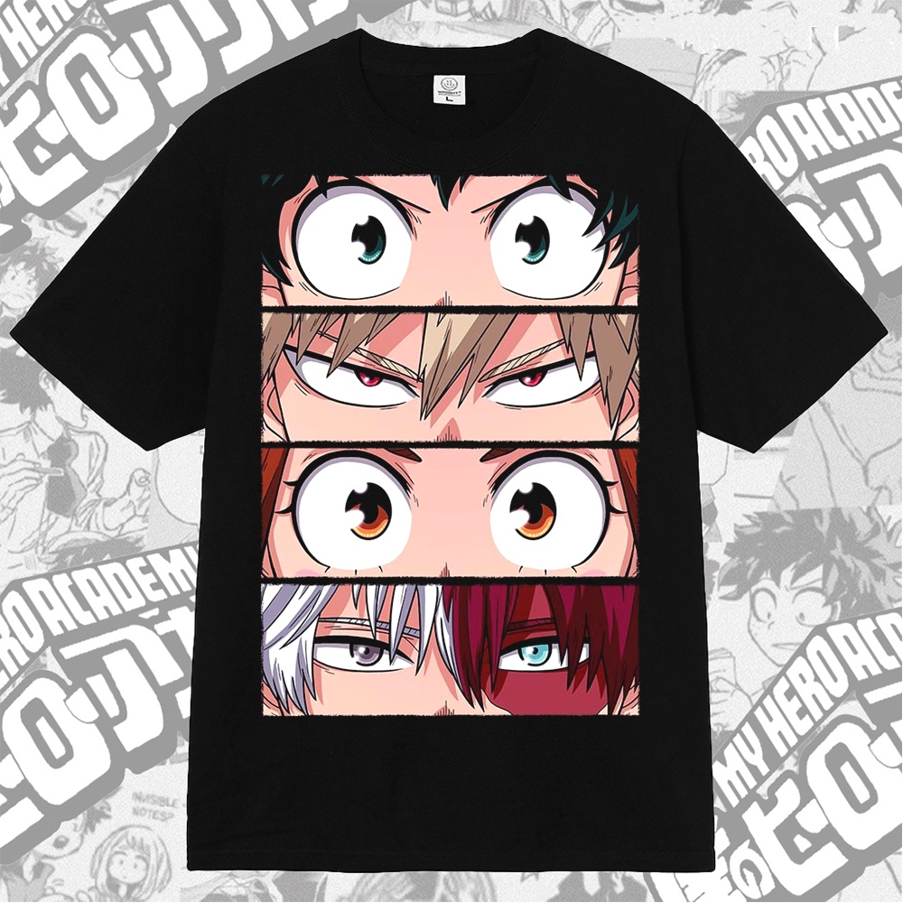 Midoriya Bakugo Todoroki Uraraka My Hero Academia Anime Manga T-shirt