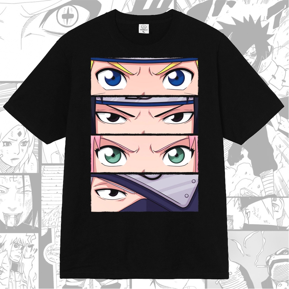 Naruto Sasuke Kakashi Sakura Shinobi Anime Manga T-shirt