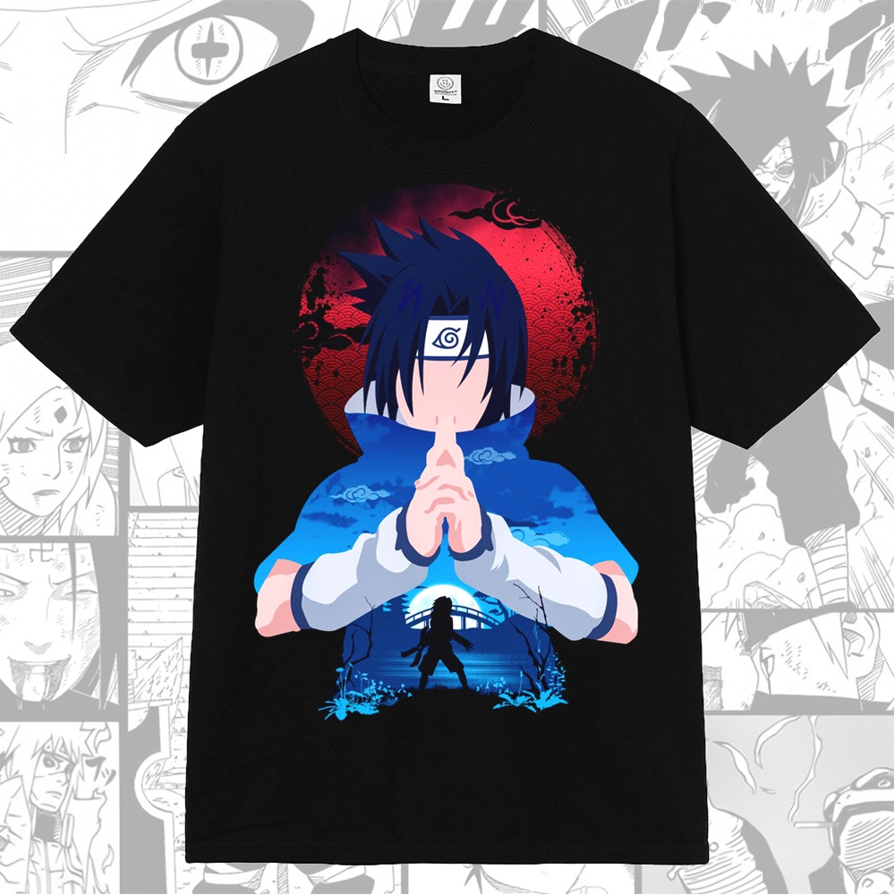 Naruto Sasuke Uchiha Saringan Anime Manga T-shirt