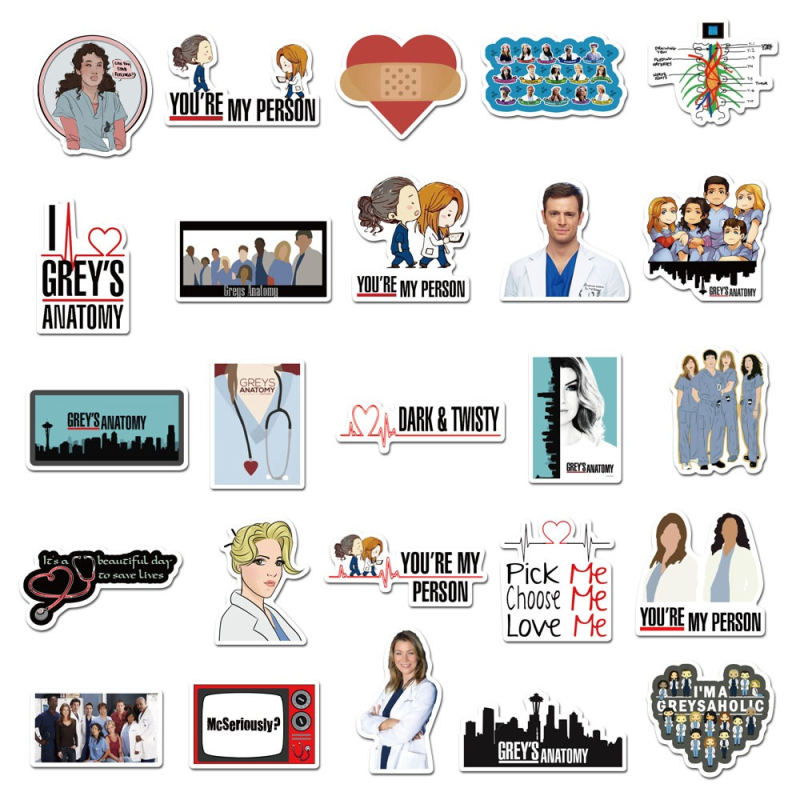 Grey's Anatomy Strong Nurse Stickers