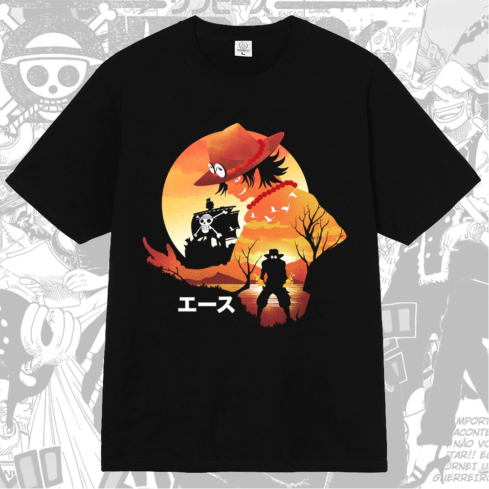 Ace One Piece Anime Manga T-shirt