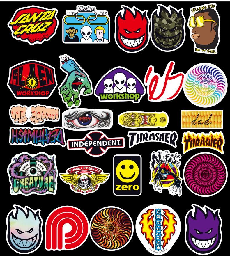 Skateboard Fashion Stickers