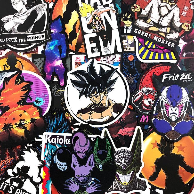 Dragon Ball Super Saiyan Stickers