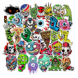 Skeleton Dark Terror Stickers