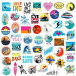 Surf Beach Stickers