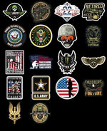 Veteran Retro Stickers