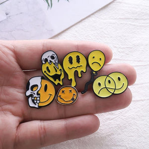 Smile Face Enamel Pin