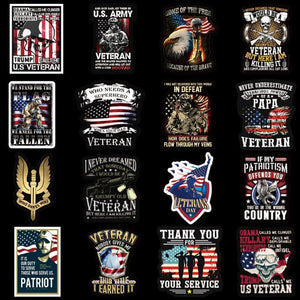 Veteran America Retro Stickers