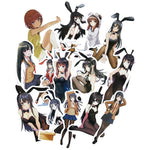 Sexy Cartoon Bunny Girl Stickers