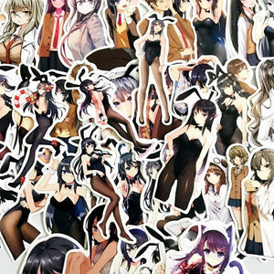 Sexy Cartoon Bunny Girl Stickers