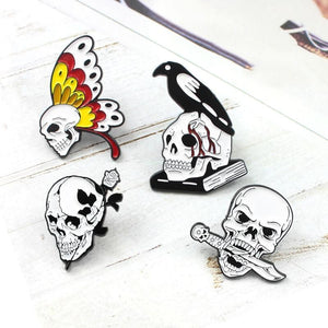 Skull Death Enamel Pin