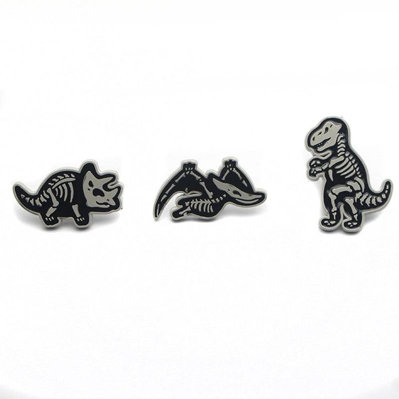 Dinosaur Skeleton Enamel Pin