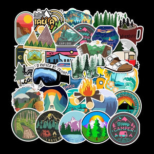 Camping A Travel Stickers