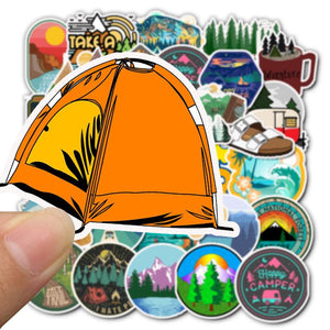 Camping A Travel Stickers