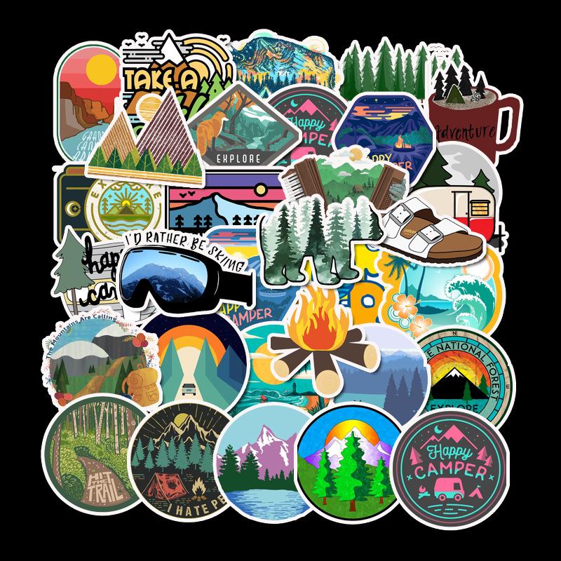 Camping Travel Stickers