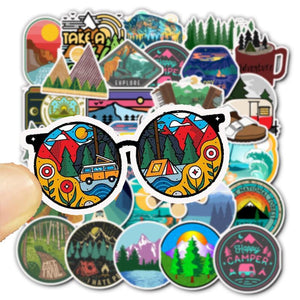 Camping Travel Stickers