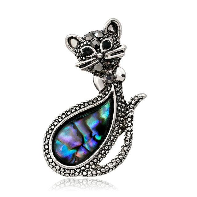 Cat Crystal Pin