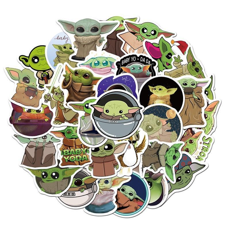 Baby Yoda The Mandalorian Stickers