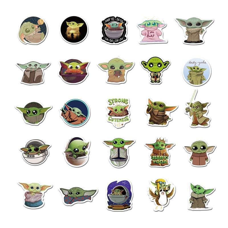 Baby Yoda The Mandalorian Stickers