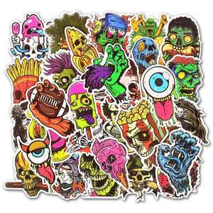 Skull Terror Stickers