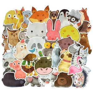 Animals Watercolor Stickers