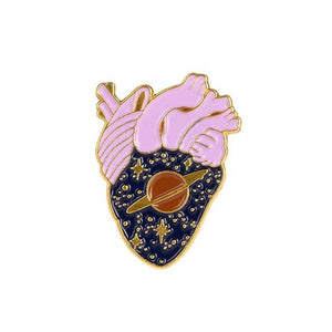 Anatomical Heart Enamel Pin