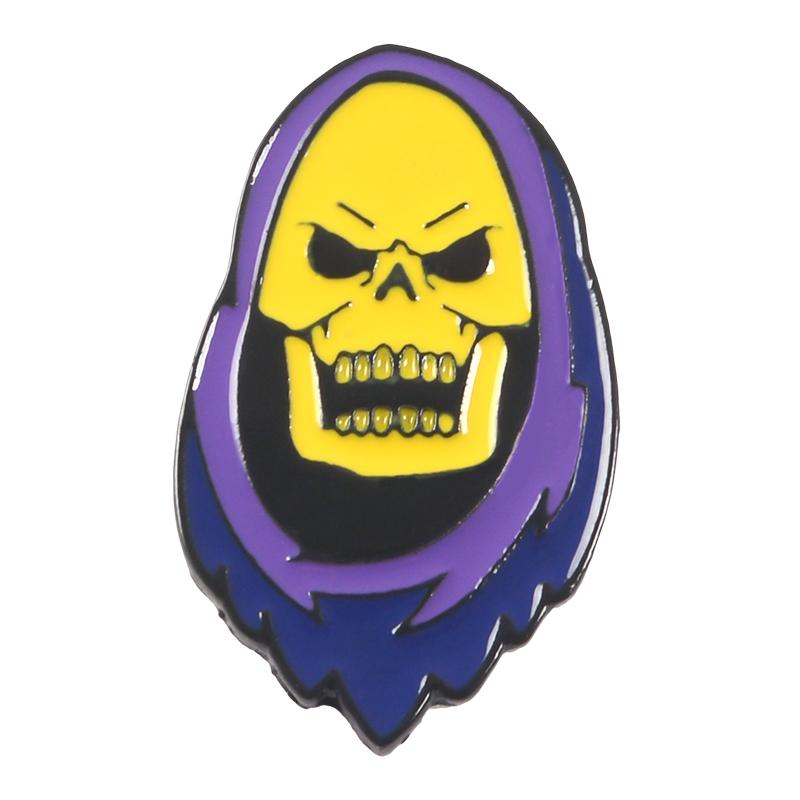 Skeletor Purple Enamel Pin