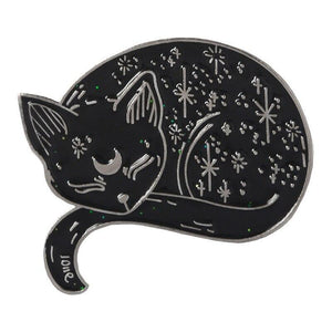 Cat And Skull Enamel Pin