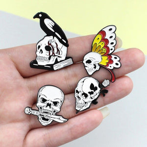 Skull Death Enamel Pin