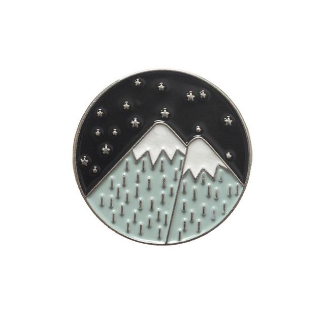 Camping Enamel Pin