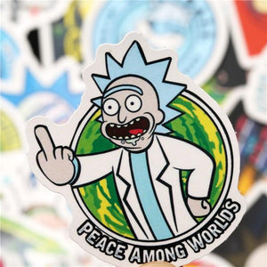 Rick And Morty Vinyl Stickers