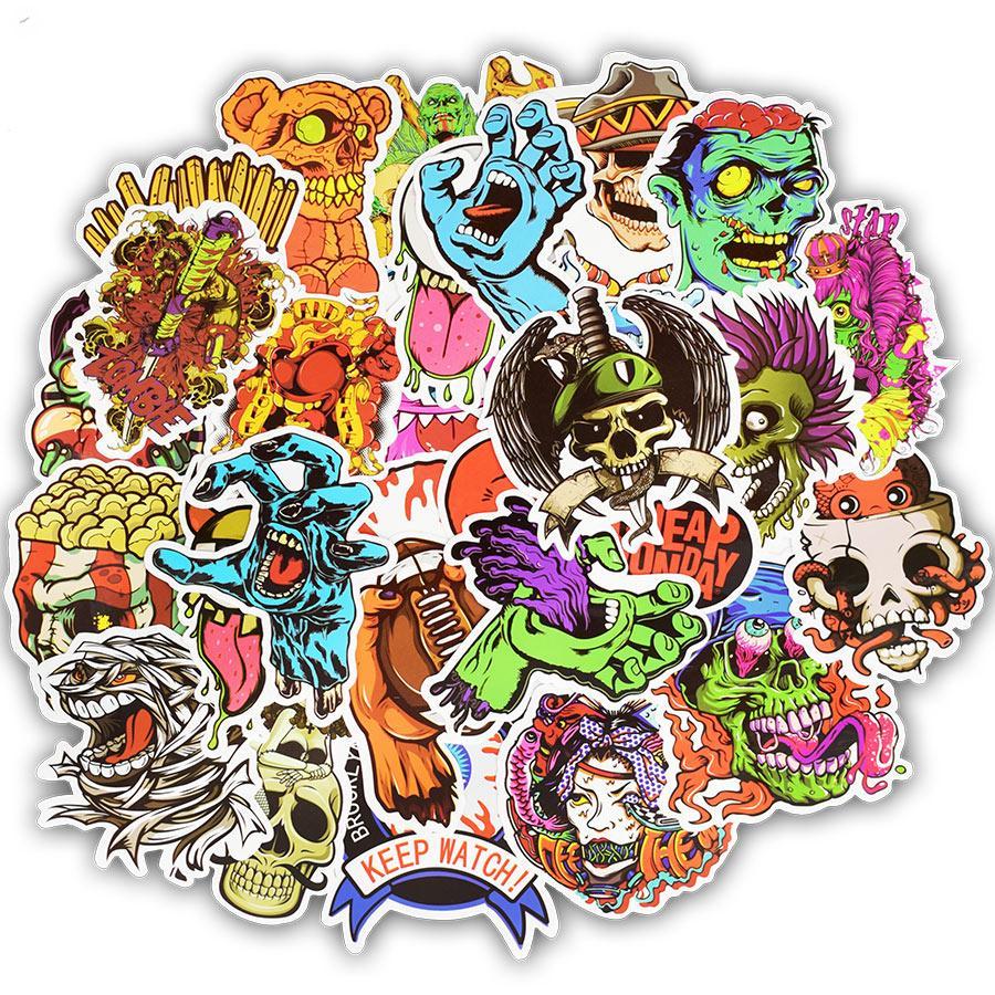 Terror Skull Series Stickers