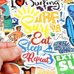 Surfing Summer Stickers